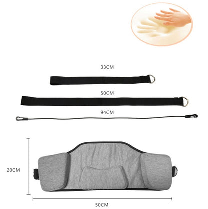 NeckReset Pro compact travel pouch with folded portable cervical traction device inside
